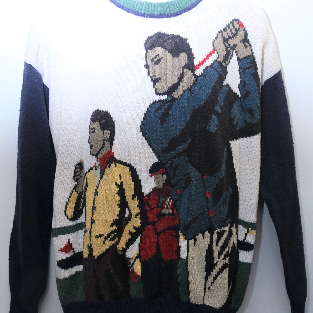 90's Vintage "BYFORD" Abstract Patterned Sweater